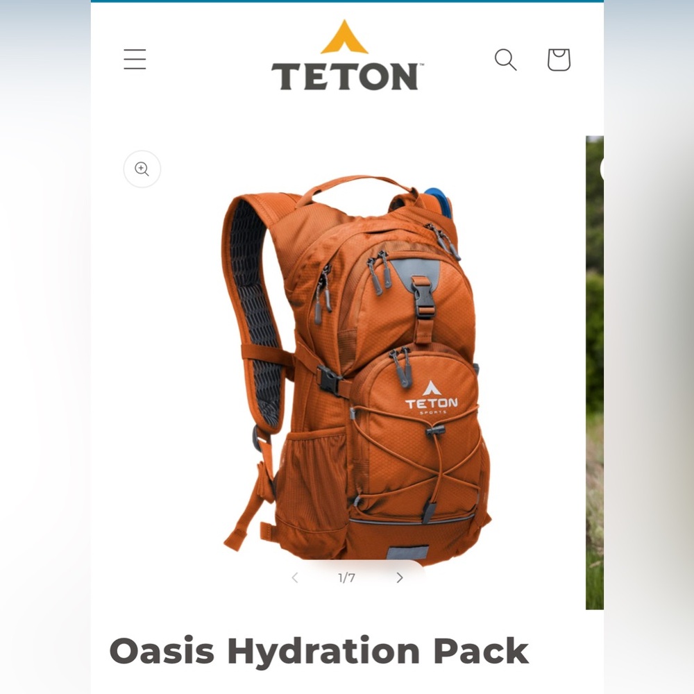 TETON Sports Orange Hydration Backpack